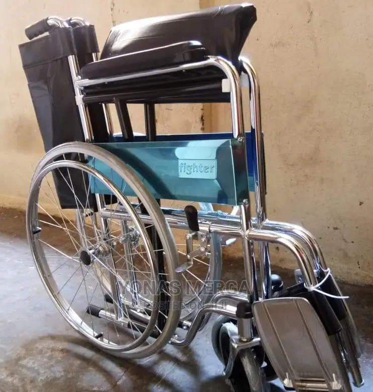 Fixed Hard Seat Folding Wheel Chair