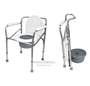 Photo - Commode Chair Lightweight Folding Over Seat Toilet Raiser