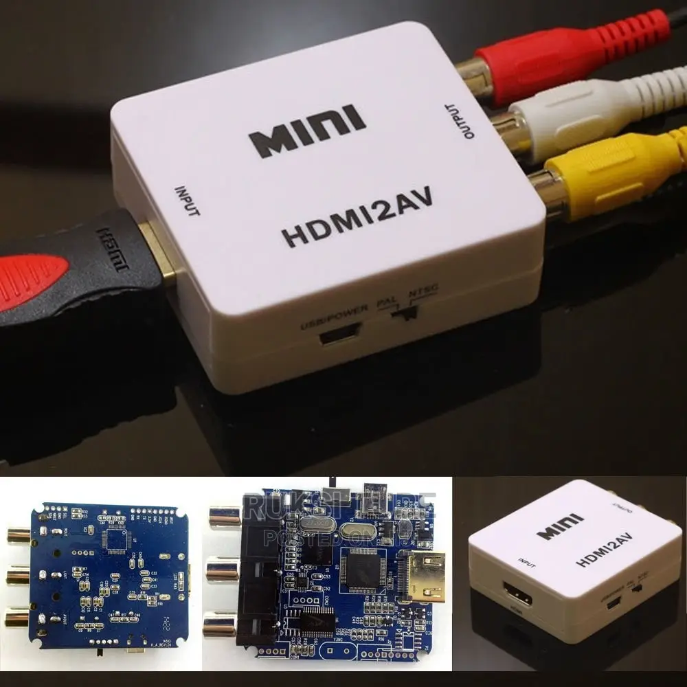 High Quality 1080P 60hz Mini 1080p HDMI2AV Converter HD MI T