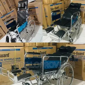 Reclining Commode Wheelchair Adult Foldable Commode