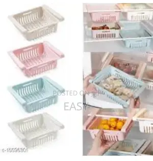 Adjustable Retractable Refrigrator Storage Basket