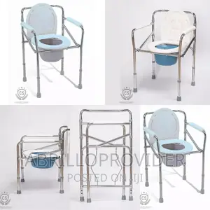 Photo - Commode Chair Folding Adjustable Chrome 894