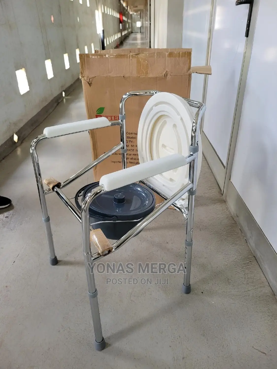 Commode Chair Household Stool Chair Toilet Seat and Frame