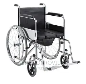 Commode Wheelchair HF9 የራሱ ፖፖ ያለው አልሙኒየም ዌልቸር