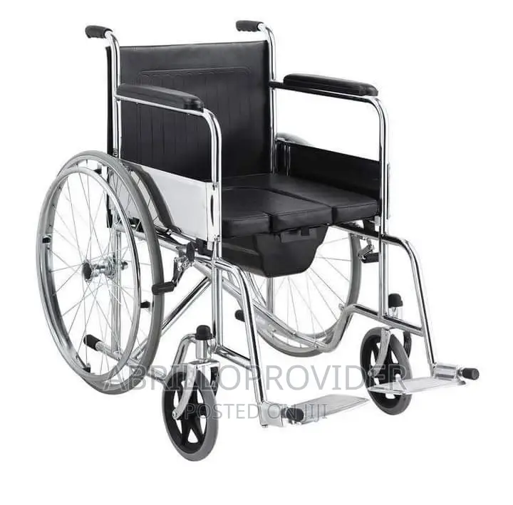 Commode Wheelchair HF9 የራሱ ፖፖ ያለው አልሙኒየም ዌልቸር