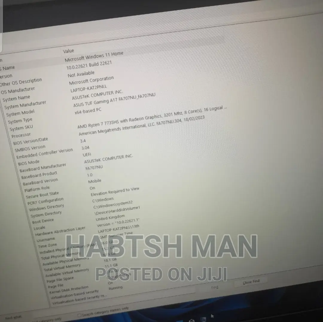 New Laptop Asus TUF Gaming FX504 16GB AMD Ryzen 7 SSD 1T