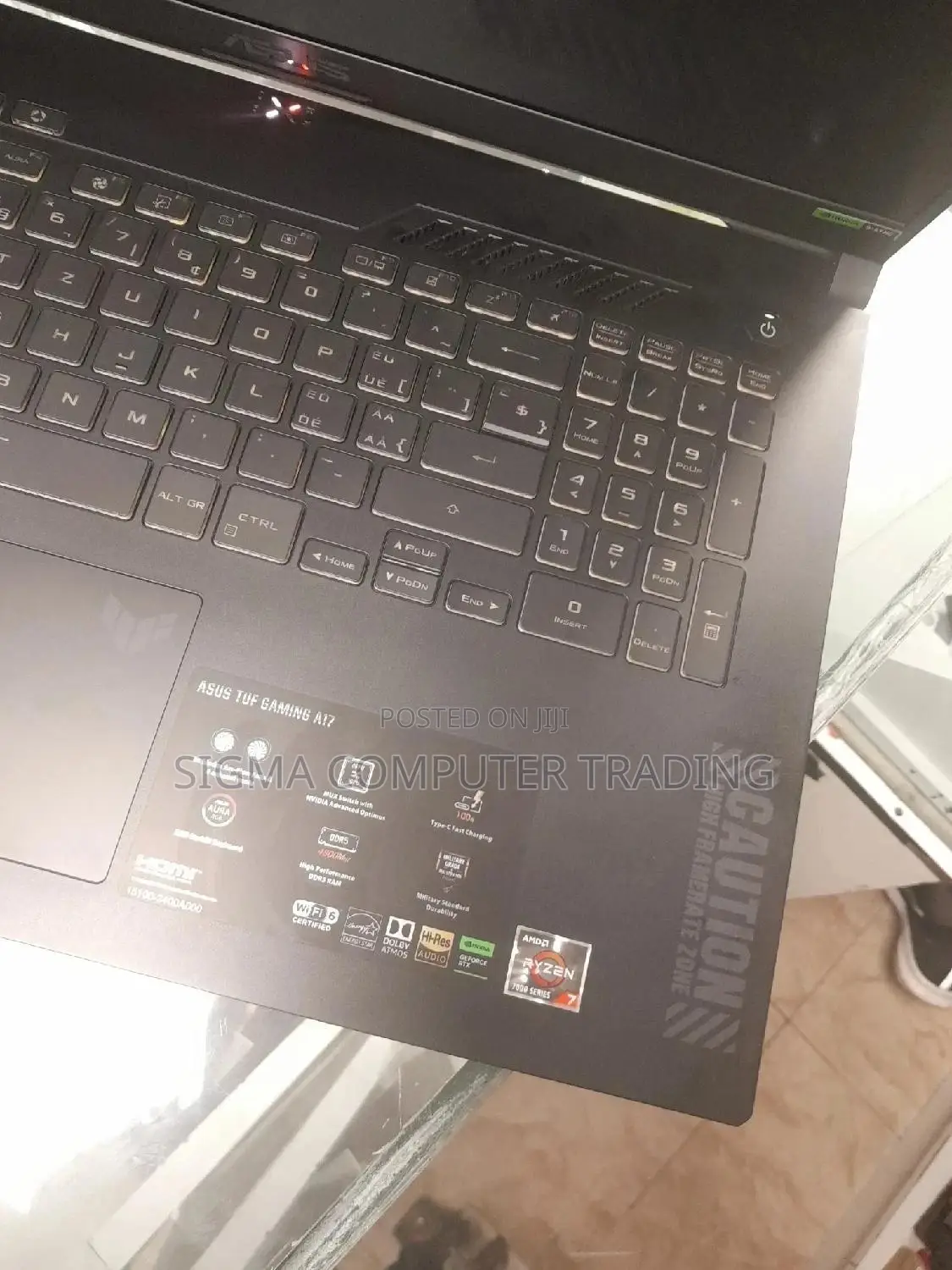 New Laptop Asus TUF Gaming FX504 16GB AMD Ryzen 7 SSD 1T