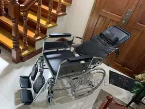 Multifunctional Reclining Commode Wheelchair Wheel