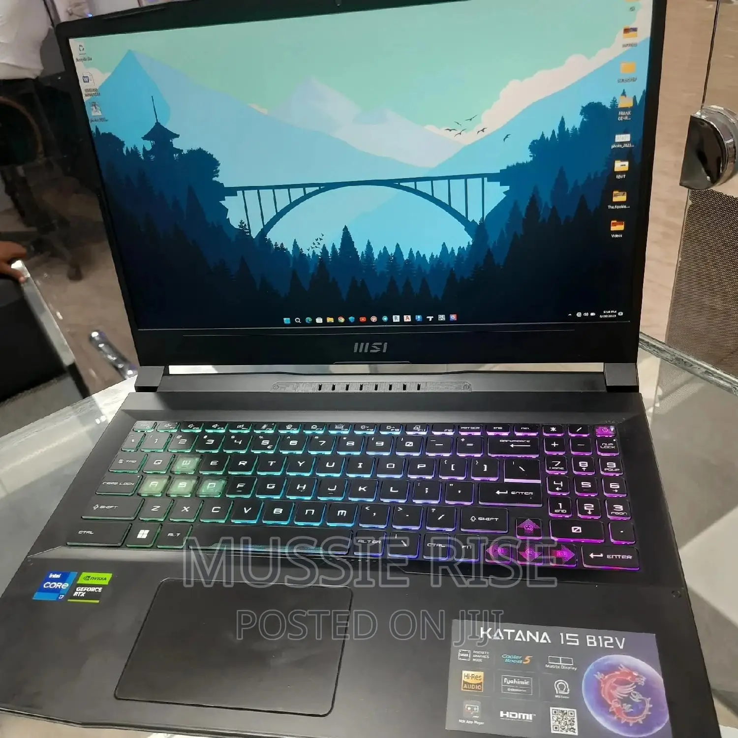 New Laptop MSI Crosshair 15 B12U 16GB Intel Core I7 SSD 512GB