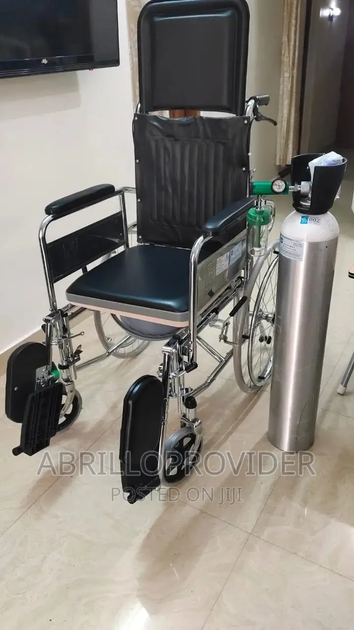 Multifunctional Reclining Commode Wheelchair