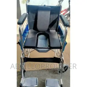 Photo - Commode Wheelchair Standard Heavy Duty High Quality Wheel