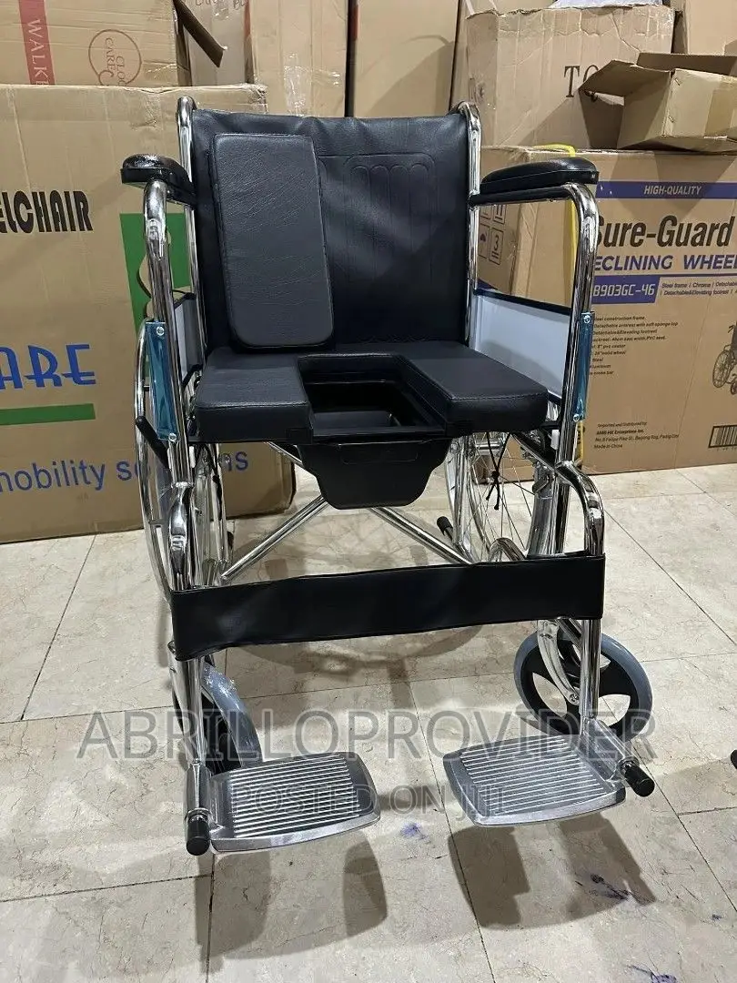 Commode Wheelchair Standard Heavy Duty High Quality Wheel