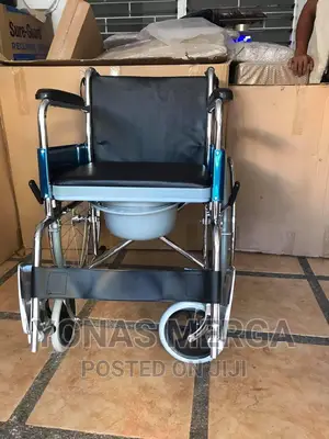 Full Hospital Reclining Commode Wheel Chair