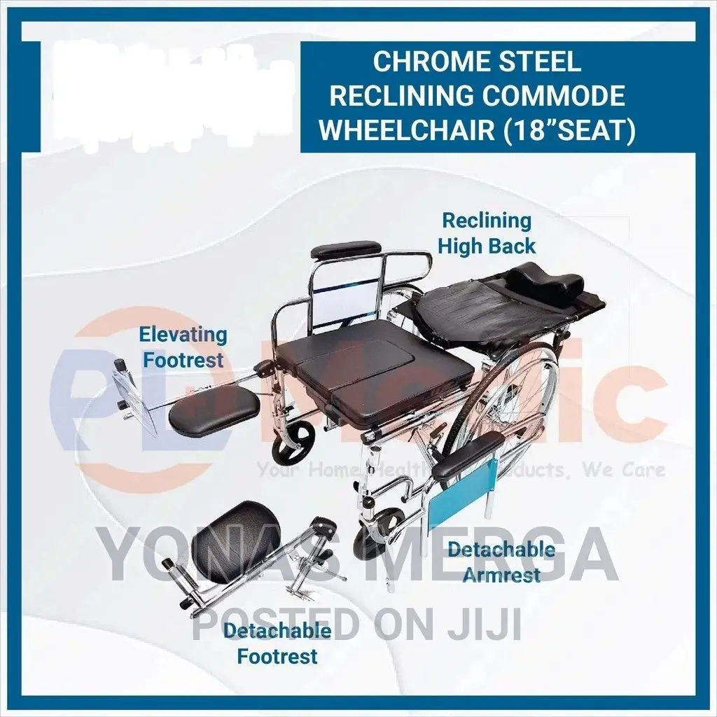 Multifunctional Wheelchair With Brake Lever for Attendant