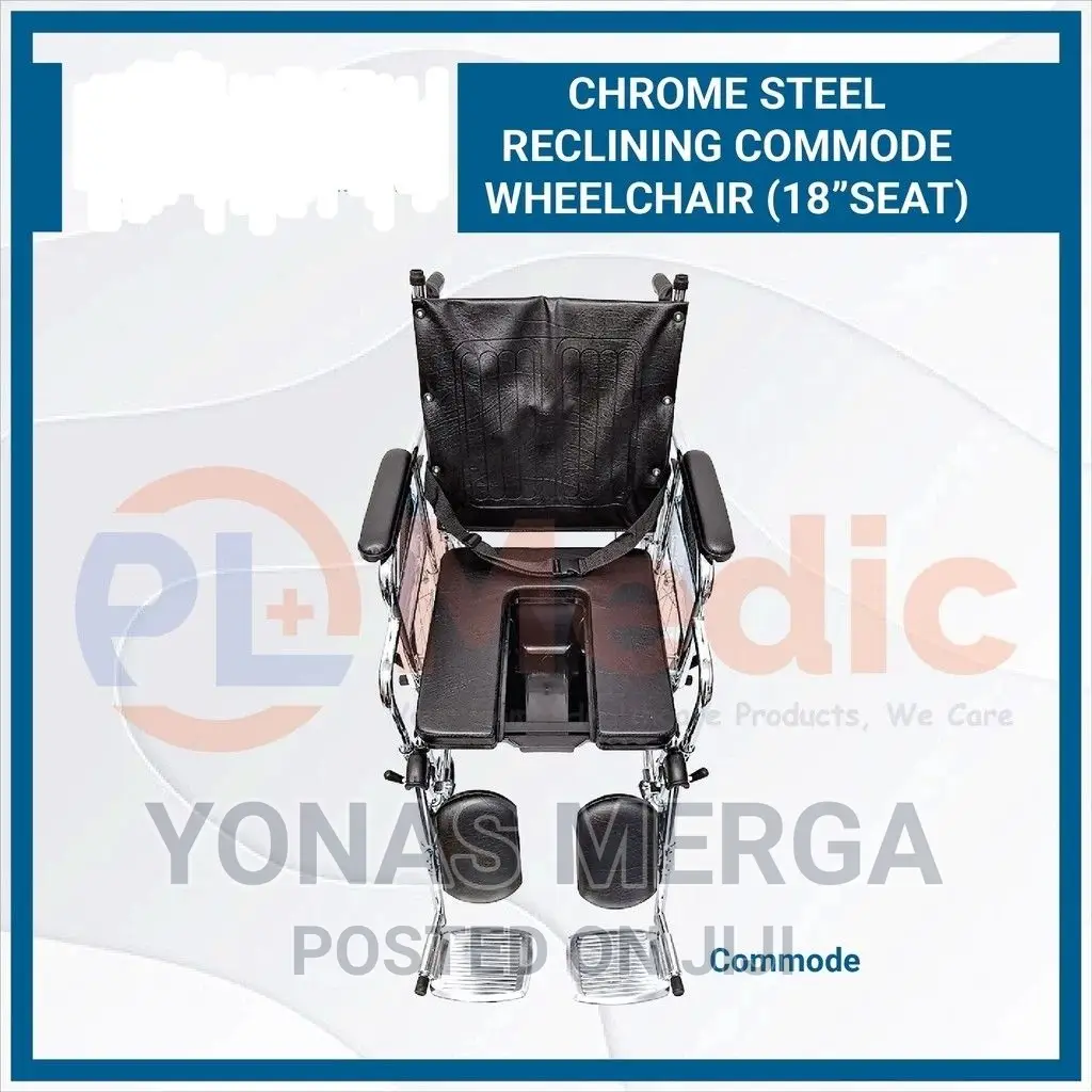 High-Back Reclining Wheelchair Elderly Folding With Toil