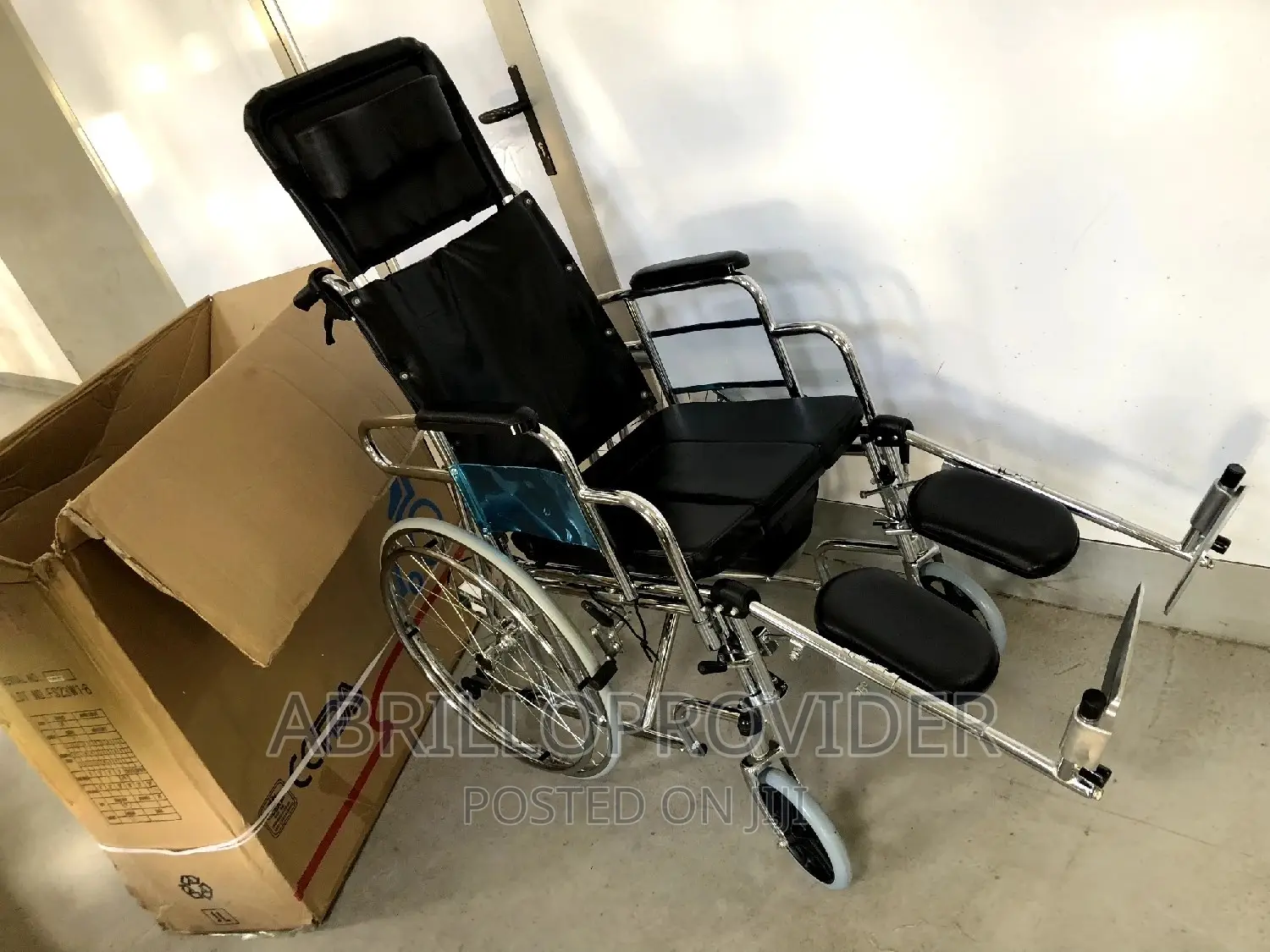 KY608GC-46 Reclining Commode Wheel Chair