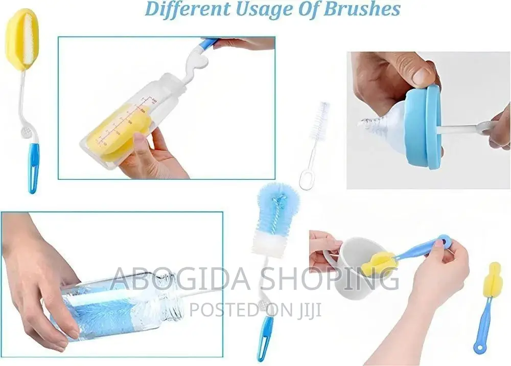 Bottle Brush Set(4 in 1) ጡጦ ማጠቢያ ብሩሽ