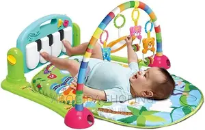 Baby Piano Fitness Play Gym Mat Educational Activity(ትልቁ)
