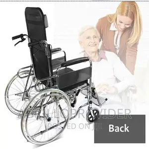 High Back Commode Wheelchair/Toilet / Strecher / Sleeping