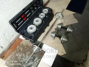 ዳምፕልና በርቤል (ተገጣጠሚ) Dumbbell and Barbell (Adjustable 50kg)