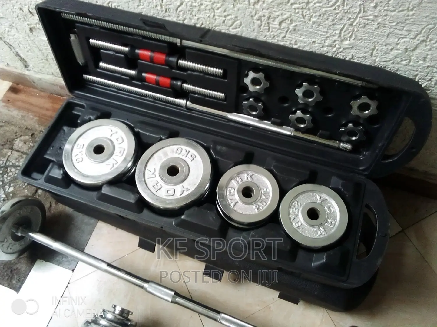 ዳምፕልና በርቤል (ተገጣጠሚ) Dumbbell and Barbell (Adjustable 50kg)