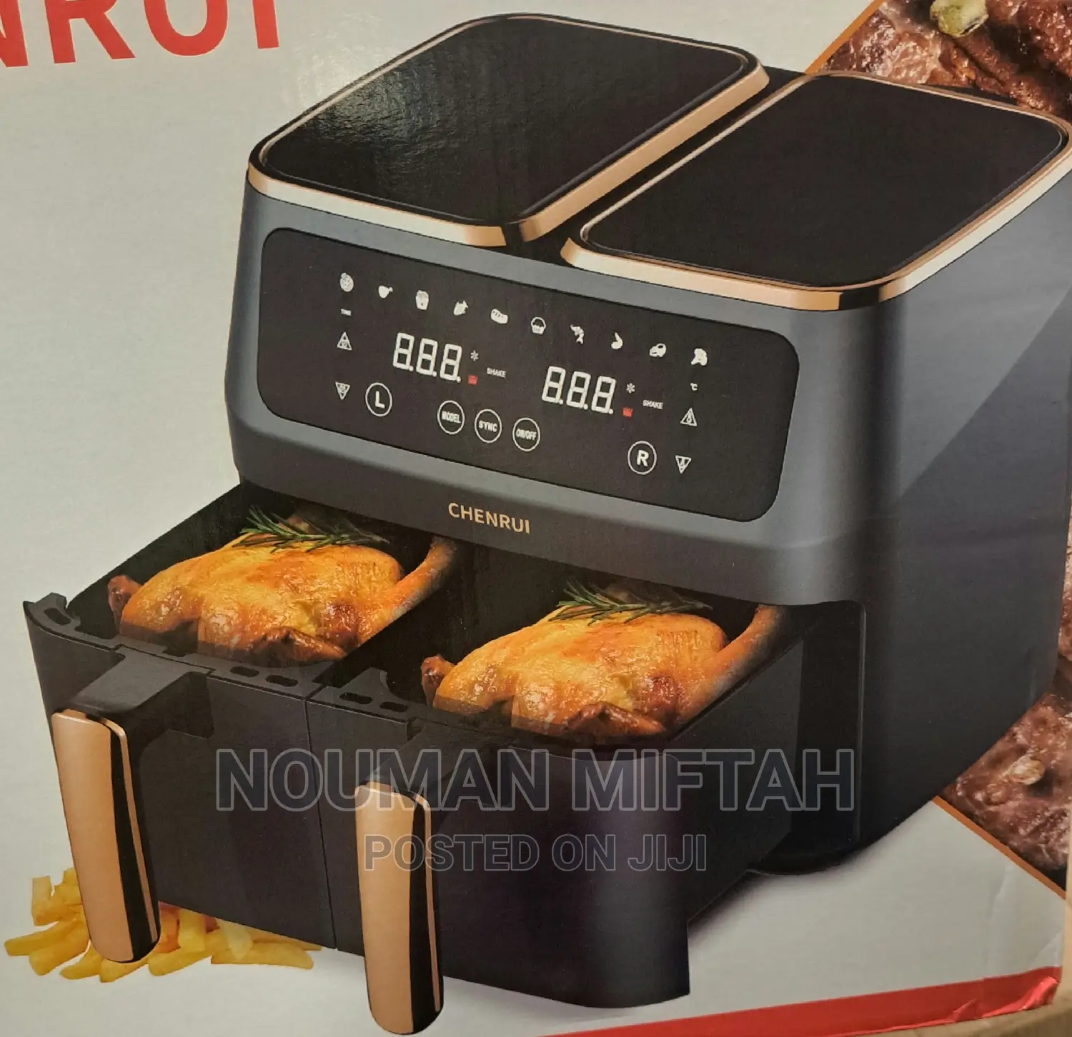 Dual Zone Air Fryer Double Baskets