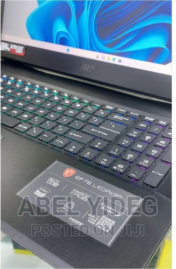 New Laptop MSI 16GB Intel Core I7 SSD 1T