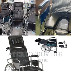 Reclining Commode Wheelchair With Magwheels V9