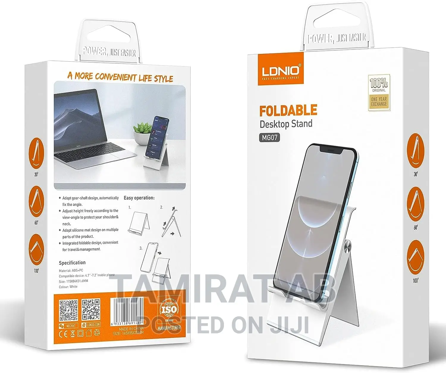 Ldnio Foldable Desktop Stand for Phone, Tablet 4.7"-7.2"