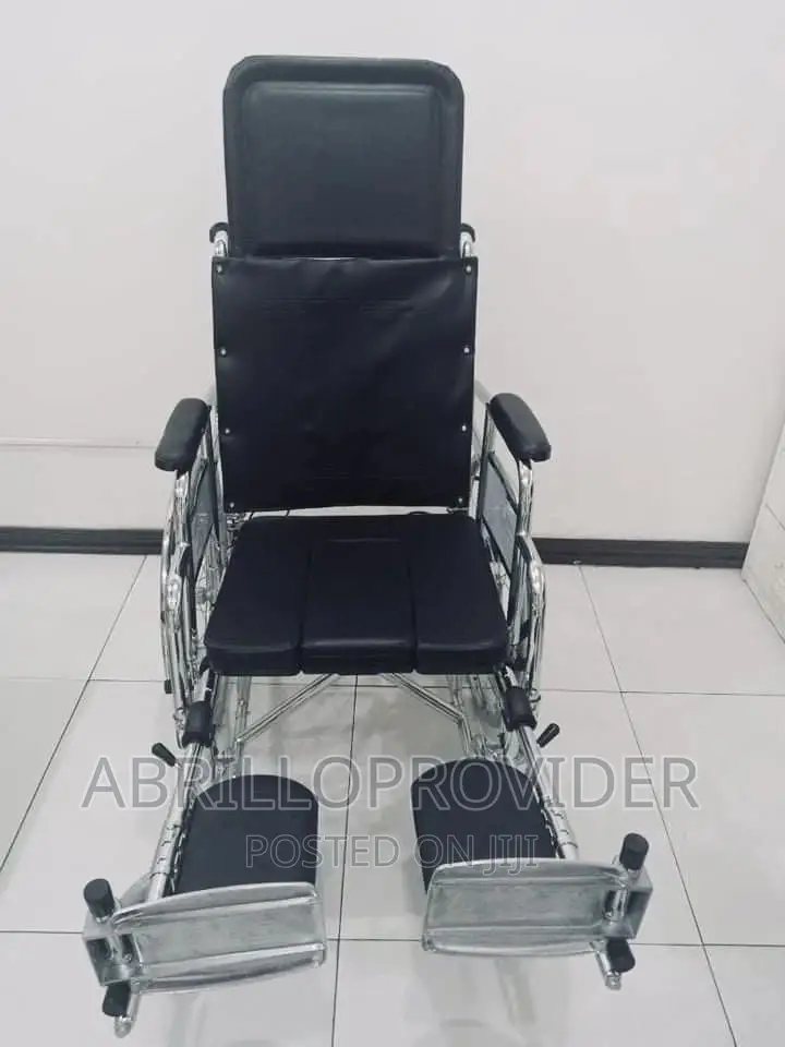 Wheelchair 
እግራቸው ከፍ ዝቅ ማለት የሚችሉ 
ውሃ ቢነካቸው ዝገት የማያስከትሉ