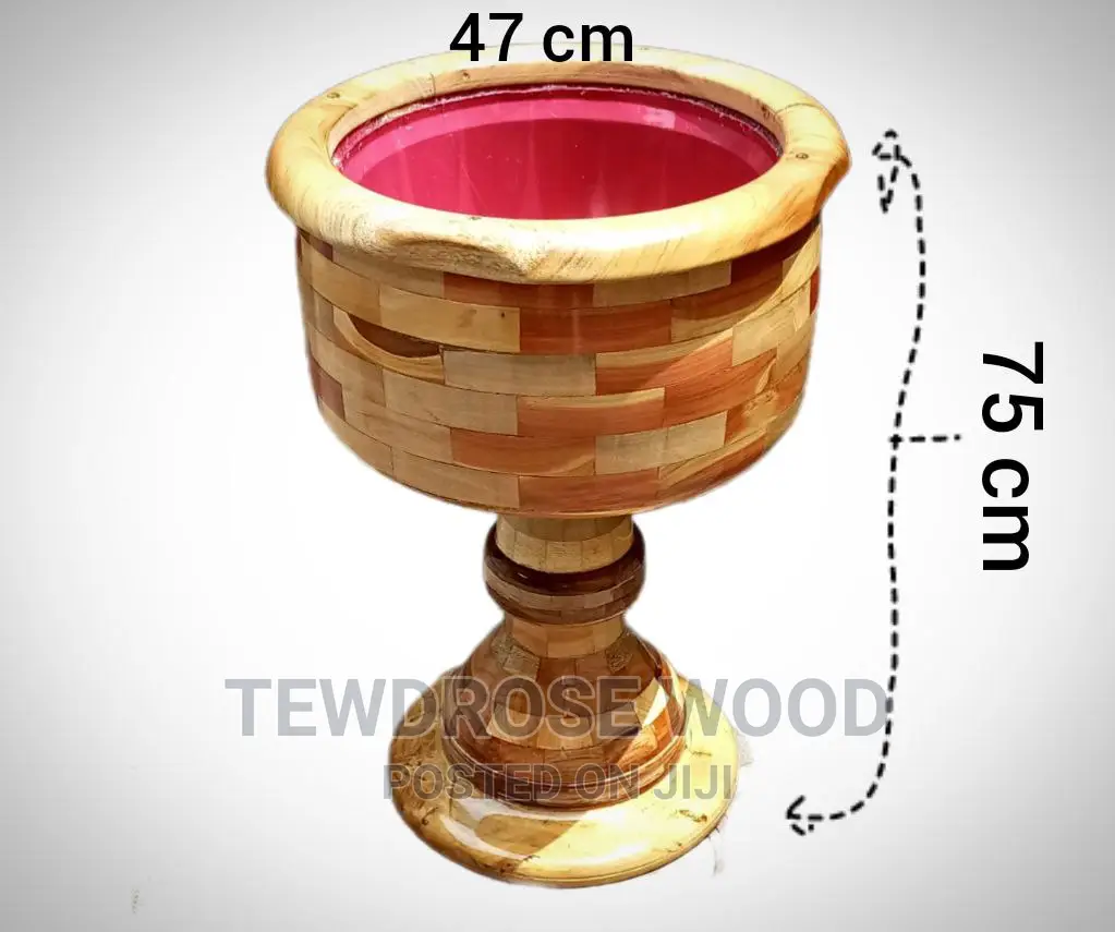 Wood Flower Pot