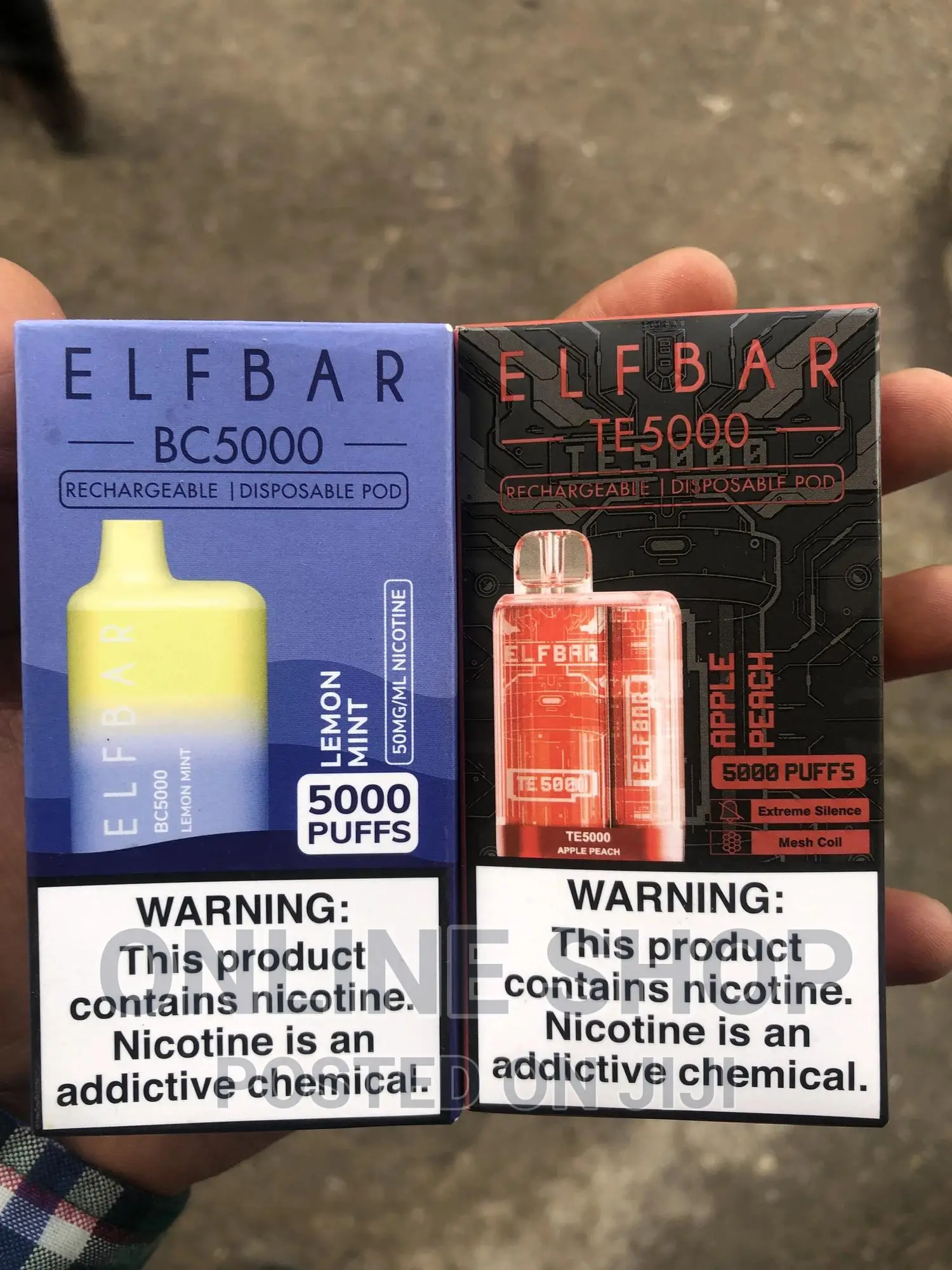 Elfbar BC 5000 and TE 5000 Puff VAPE
