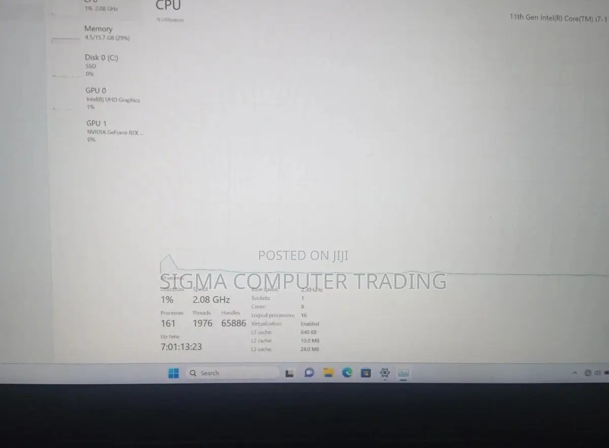 New Laptop MSI MSI Sword 15 16GB Intel Core I7 SSD 1T