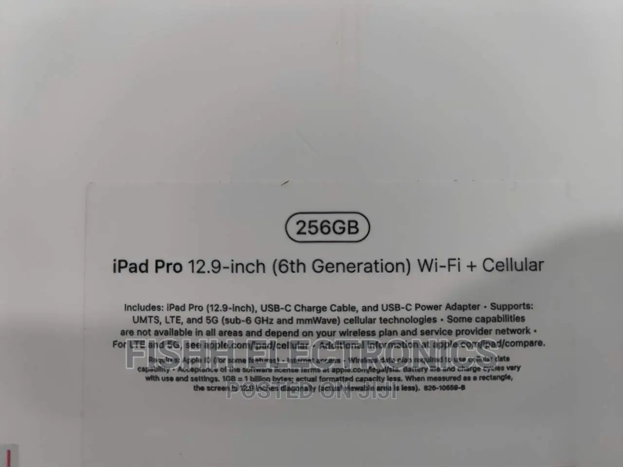 New Apple iPad Pro 12.9 (2022) 256 GB Black