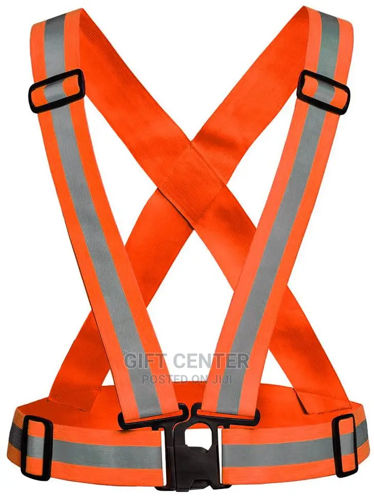 Safety Reflective Adjustable Vest Belt High Visibility Gear