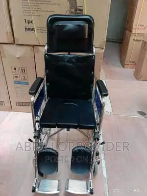 Almunium and Foldable Commode Wheelchair