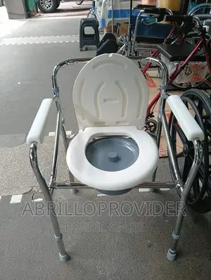 Commode Chair With Almunium New Packed