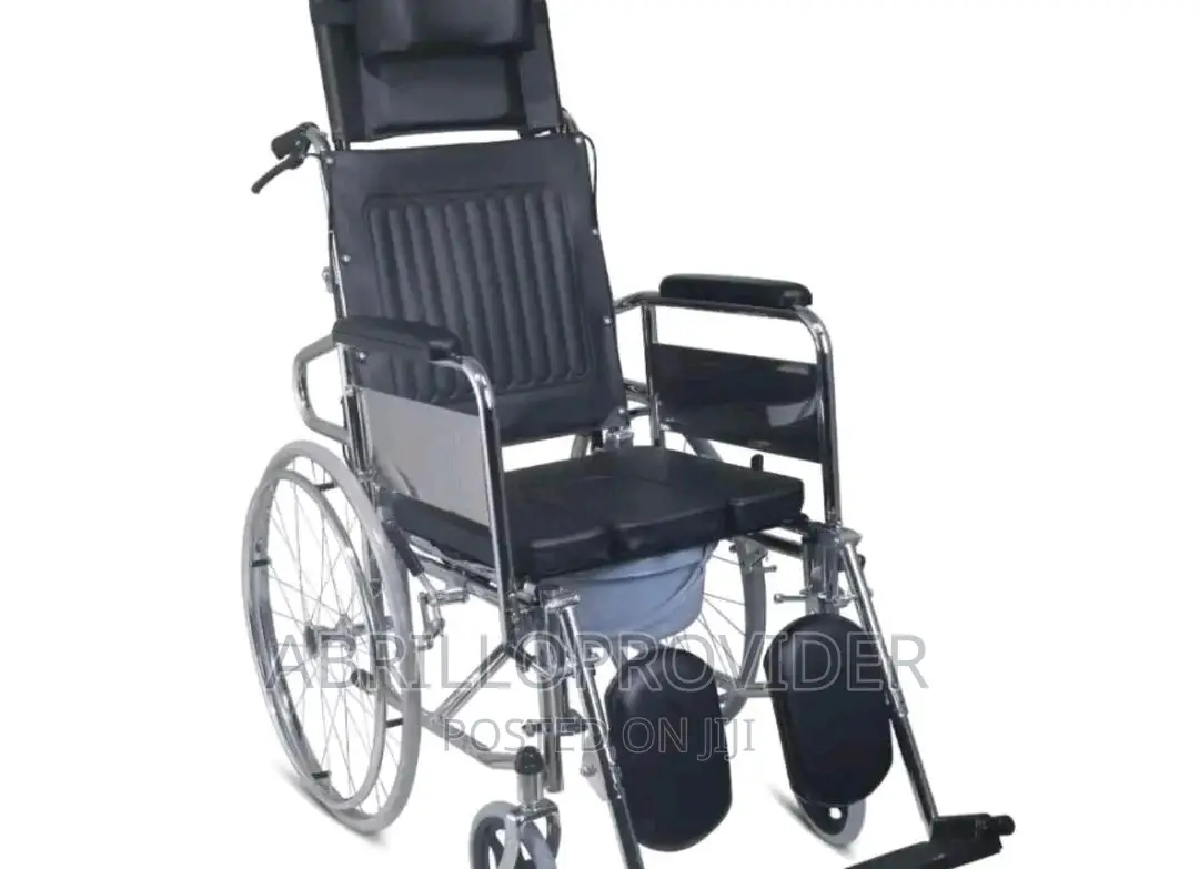 Chrome Commode Wheelchair