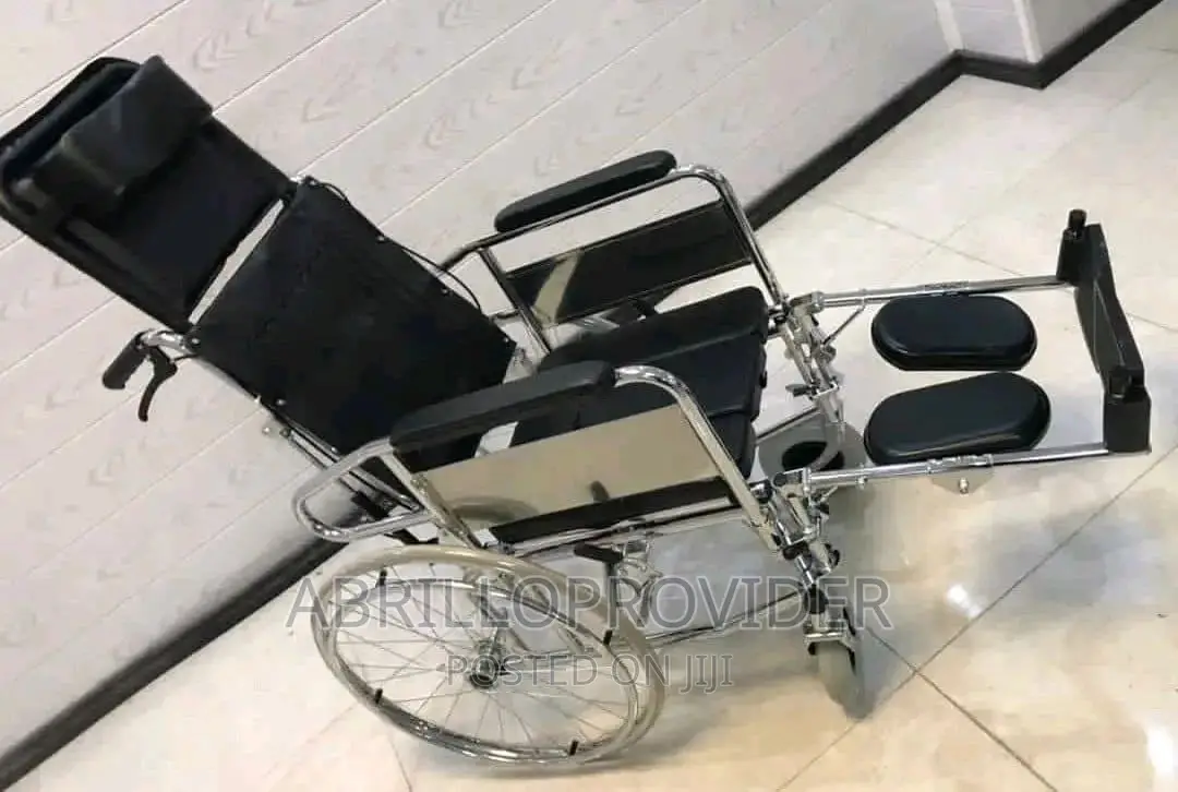 Chrome Commode Wheelchair
