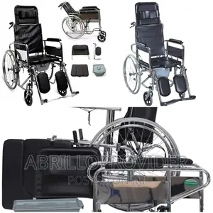 Photo - Commode Wheelchair, Full Option - Sq10