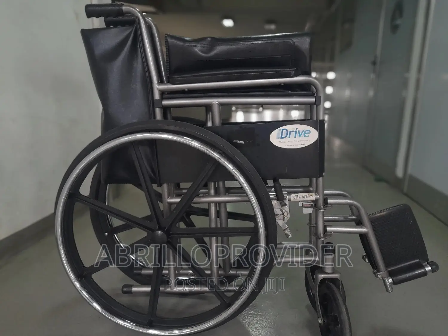 Pure Leather Almunium Wheelchair