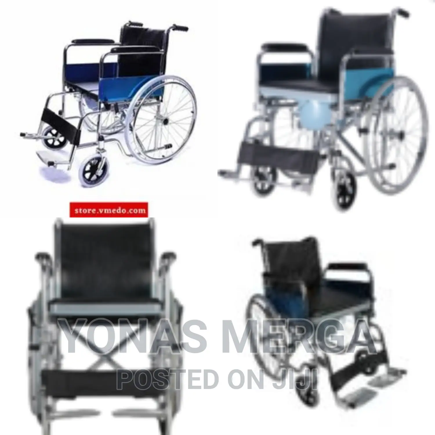 Wheelchair With Round Pot Is Made With Easy Cleaning Plastic