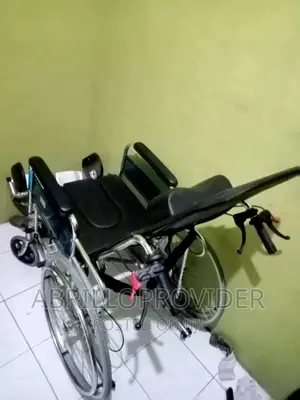 Leather Karma Reclining Wheelchair With Commode