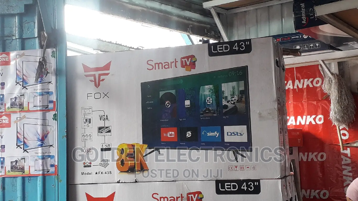 Fox 43 Inchs Smart Tv New Brand