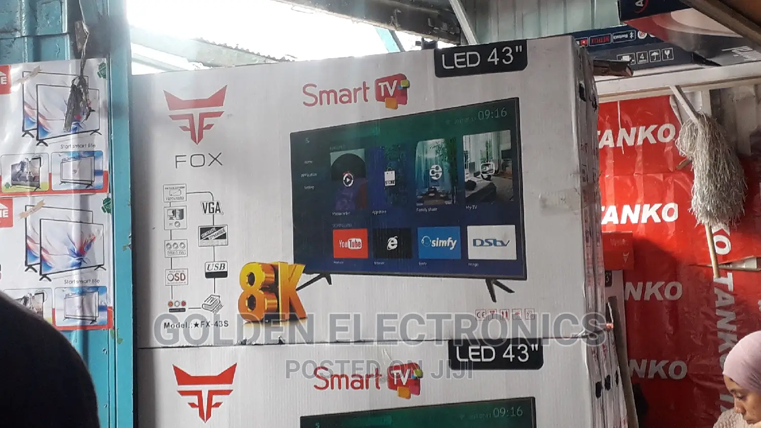 Fox 43 Inchs Smart Tv New Brand