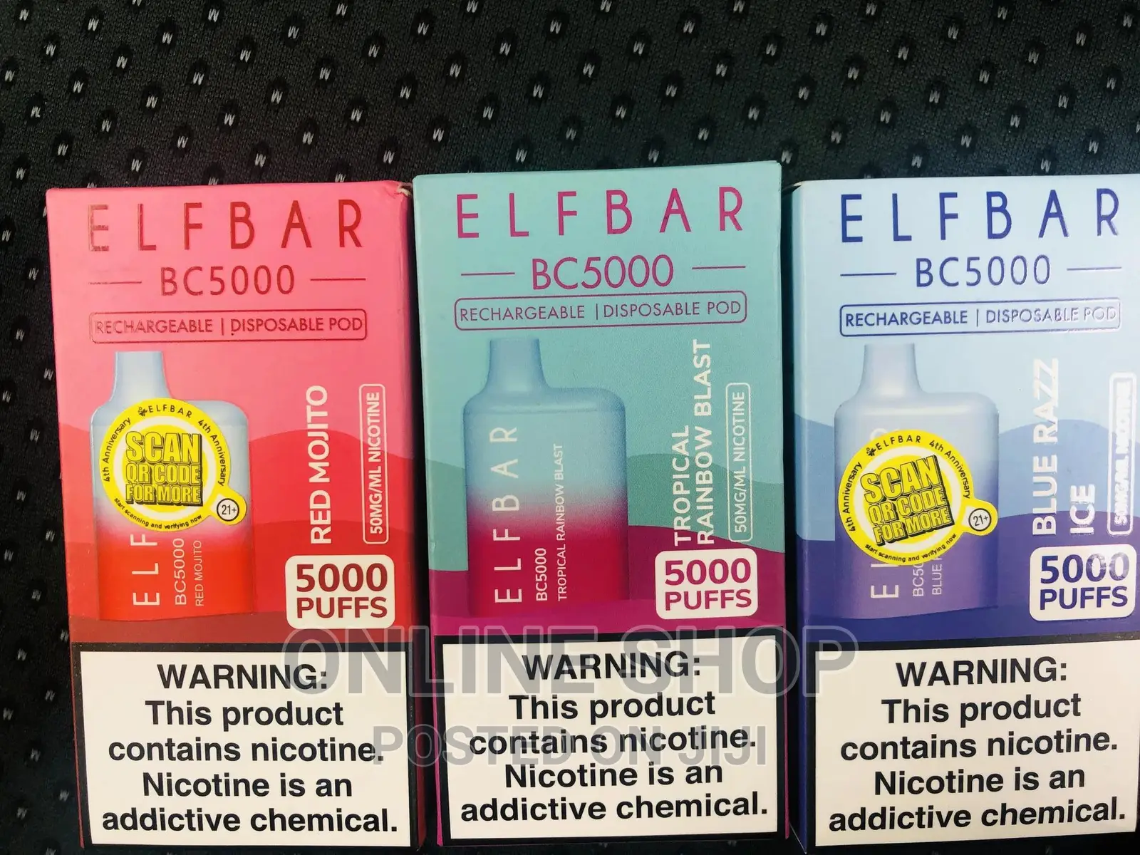 5000 Puff Elfbar Rechargeable Pod Vape