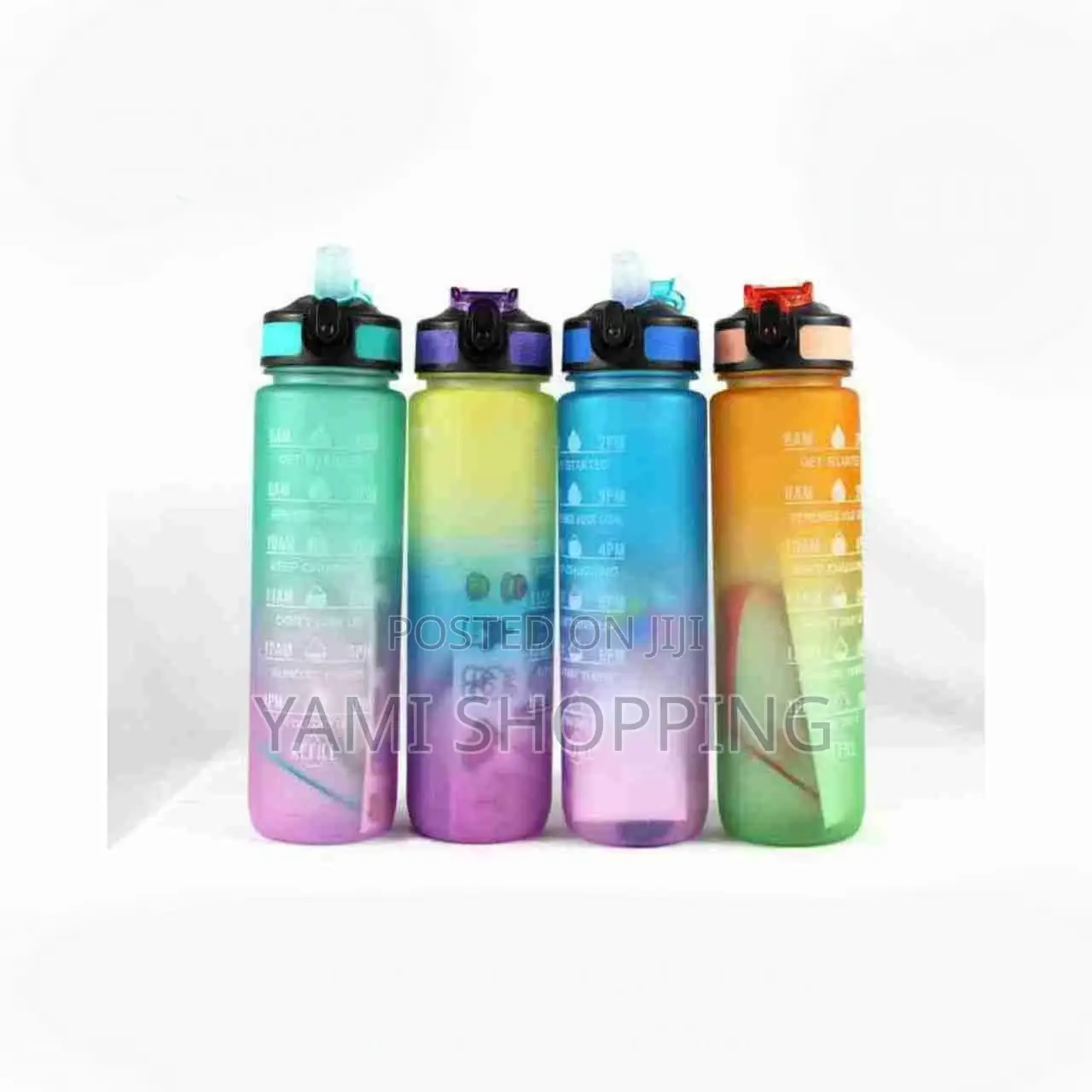 Motivational Water Bottle With Time Marker