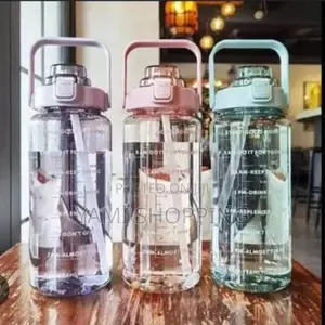 2L Water Bottle With And With Out Straw