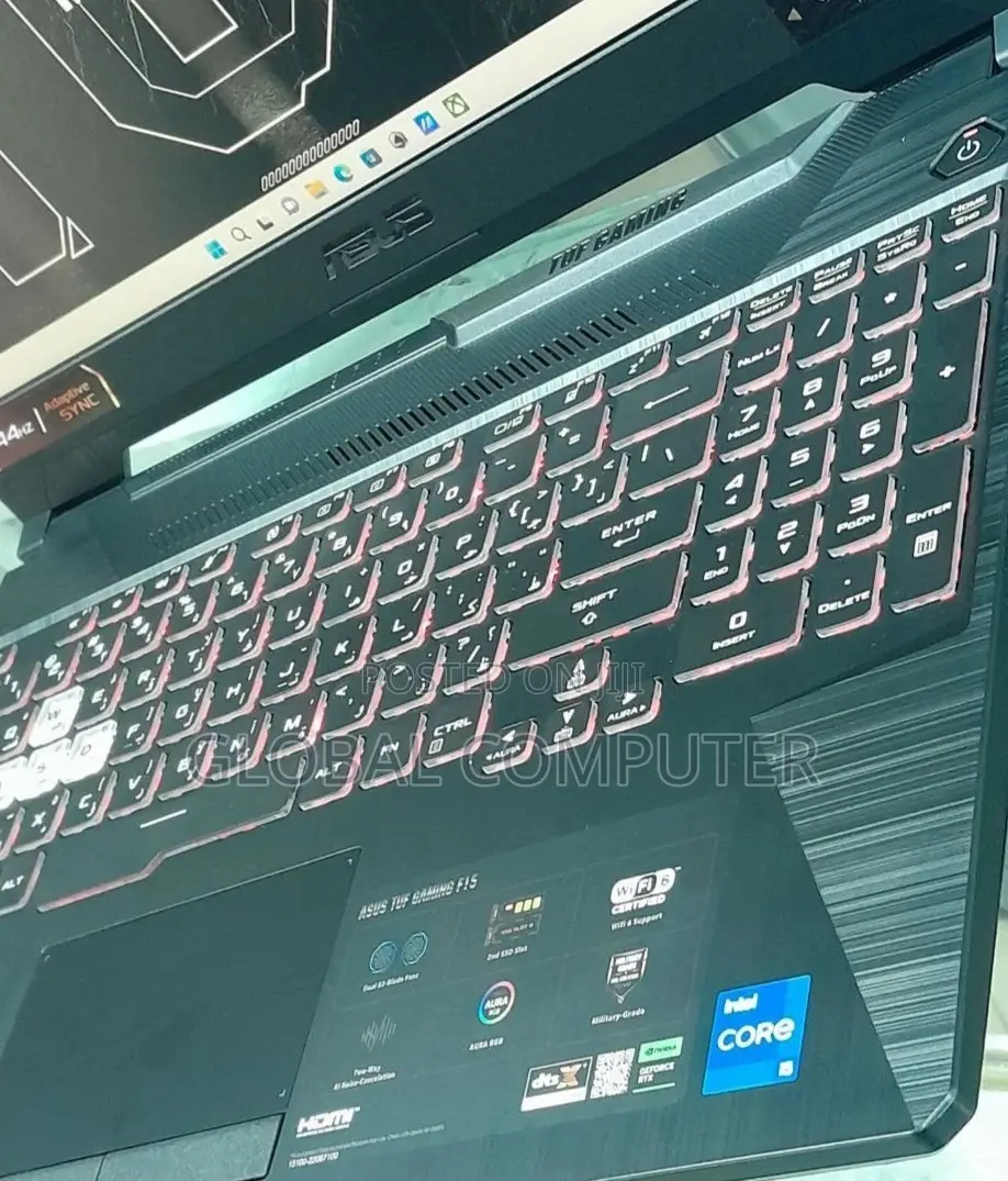 New Laptop Asus TUF Dash F15 8GB Intel Core I7 SSD 512GB