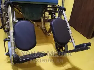 Wheelchair With Commode Opening, High Back Bedsidetoilet